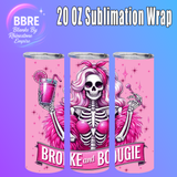 Tattoo Girl 20 OZ Sublimation Transfer