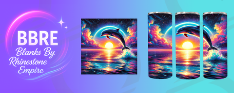 Dolphin 20 OZ Sublimation Print