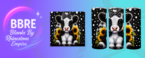 Cow 20 OZ Sublimation Print
