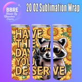 Tattoo Girl 20 OZ Sublimation Transfer