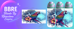 Parrot 24 OZ Sublimation Water Bottle Wrap