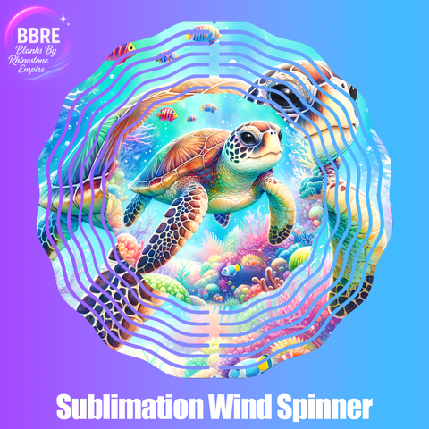 Turtle Sublimation Wind Spinners