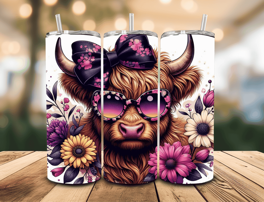 Pink cow bow
