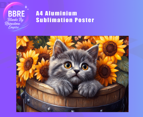 Kitten Sublimation Poster Horizontal