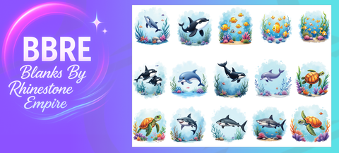 Sea Animals UV-DTF Element Sheet