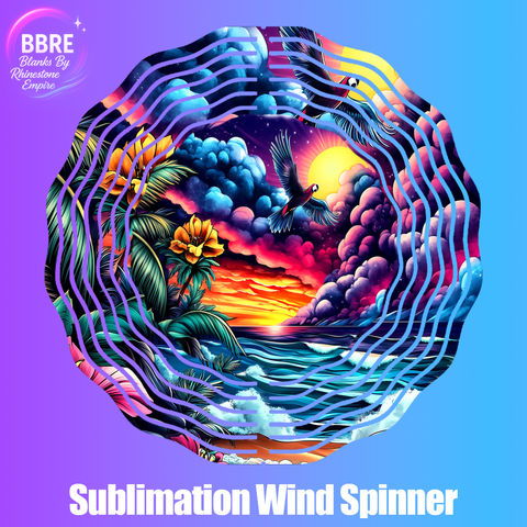 Tropical Bird Sublimation Wind Spinners