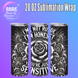 Sassy Girl 20 OZ Sublimation Transfer