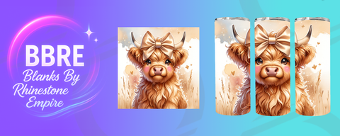 Cow 20 OZ Sublimation Print