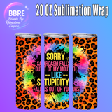 Tattoo Girl 20 OZ Sublimation Transfer