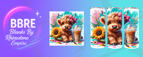 Cow 20 OZ Sublimation Print