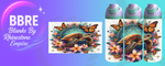 Turtle 24 OZ Sublimation Water Bottle Wrap