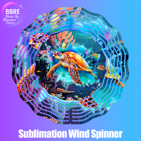 Turtle Sublimation Wind Spinners