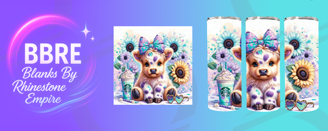 Cow 20 OZ Sublimation Print