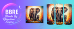 Elephant 20 OZ Sublimation Print