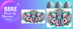 Elephant 24 OZ Sublimation Water Bottle Wrap