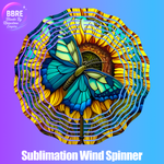 Butterfly Sublimation Wind Spinners
