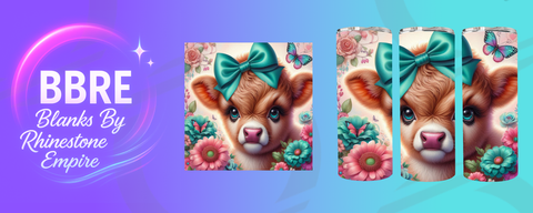 Cow 20 OZ Sublimation Print