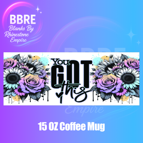 Floral 15 OZ Cup Wrap