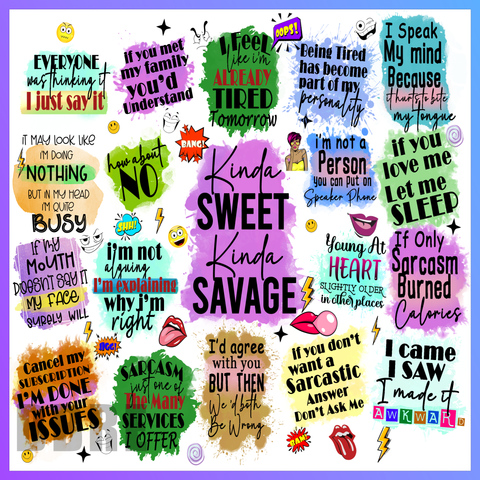 Sarcastic 20 OZ Wrap