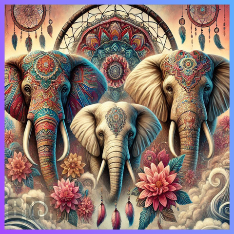 Elephant Herd 20 OZ Wrap