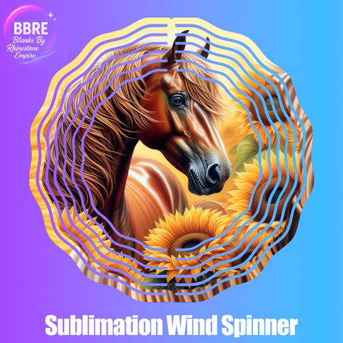 Horse Sublimation Wind Spinners