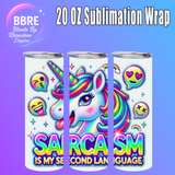 Funny 20 OZ Sublimation Transfer