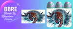Tiger 24 OZ Sublimation Water Bottle Wrap