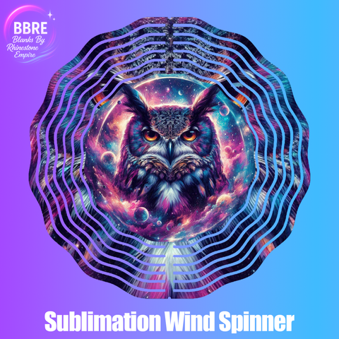 Owl Sublimation Wind Spinners