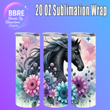 Sunflower Horse 20 OZ Sublimation Transfer