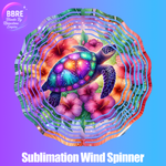 Turtle Sublimation Wind Spinners