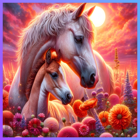 Floral Horse 20 OZ Wrap