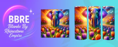 Elephant 20 OZ Sublimation Print
