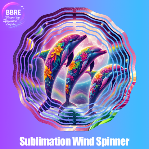 Dolphin Sublimation Wind Spinners