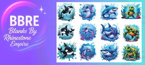 Sea Animals UV-DTF Element Sheet