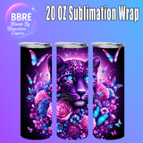 Purple Panther 20 OZ Sublimation Transfer