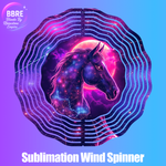 Horse Sublimation Wind Spinners