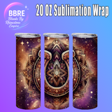 Floral Horse 20 OZ Sublimation Transfer