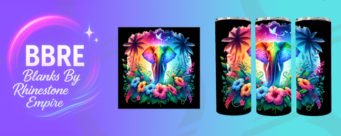 Elephant 20 OZ Sublimation Print