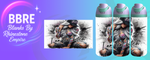 Tattoo Girl 24 OZ Sublimation Water Bottle Wrap