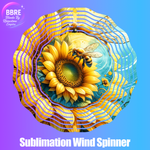 Sunflower Sublimation Wind Spinners
