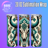 Western Style 20 OZ Sublimation Transfer
