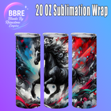 Western Style 20 OZ Sublimation Transfer
