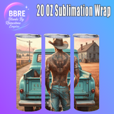 Floral Horse 20 OZ Sublimation Transfer