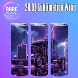 Truck 20 OZ Sublimation Transfer