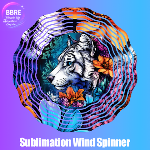 Wolf Sublimation Wind Spinners