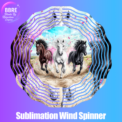 Horse Sublimation Wind Spinners