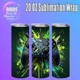 Floral Horse 20 OZ Sublimation Transfer