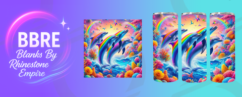 Dolphin 20 OZ Sublimation Print