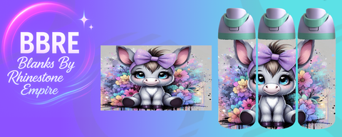 Donkey 24 OZ Sublimation Water Bottle Wrap