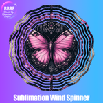 Butterfly Sublimation Wind Spinners